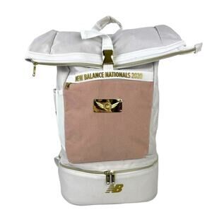 2020 NBNI New Balance Nationals Indoor Championship Backpack Bag Pink Gold White